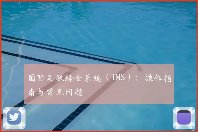 国际足联转会系统（TMS）：操作指南与常见问题